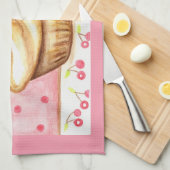 Torchon de cuisine Cupcake Cerise  (Quart Plié)