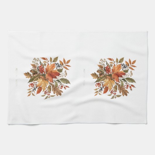 Torchon de cuisine d'automne (Horizontal)
