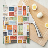Torchon de cuisine de Dallas Matchbook (Quart Plié)