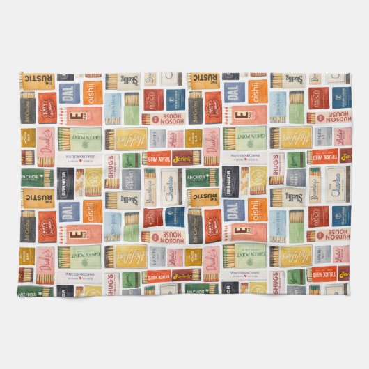 Torchon de cuisine de Dallas Matchbook (Horizontal)