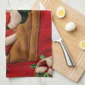Torchon de cuisine de Noël (Quart Plié)