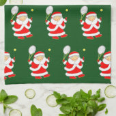 Torchon de cuisine de Noël de tennis (Plié)