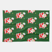 Torchon de cuisine de Noël de tennis (Horizontal)