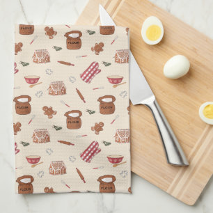 Torchon de cuisine de Noël motif de cuisson