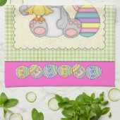 Torchon de cuisine de Pâques (Plié)