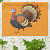 Torchon de cuisine de Thanksgiving dinde (Plié)