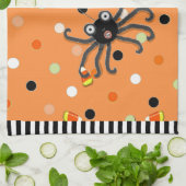 Torchon de cuisine décor Halloween (Plié)