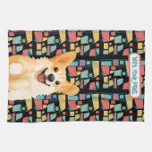 Torchon de cuisine DENNY corgi - ArtMuse (Horizontal)