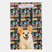 Torchon de cuisine DENNY corgi - ArtMuse (Vertical)
