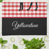 Torchon de cuisine - Élan de Yellowstone (Plié)