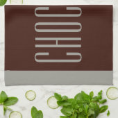Torchon de cuisine en forme de barre de chocolat (Plié)