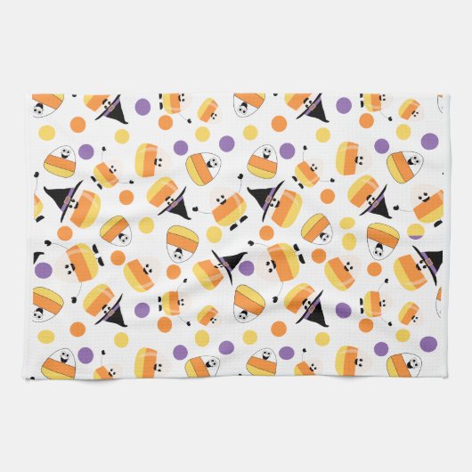 Torchon de cuisine en microfibre Halloween (Horizontal)