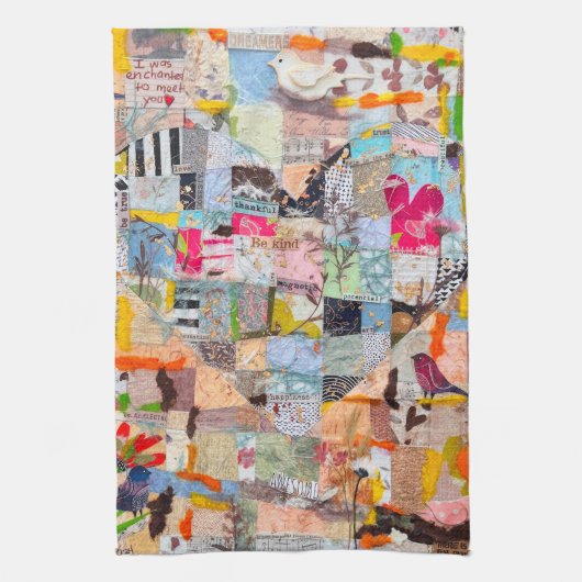 Torchon de cuisine en papier texturé en forme de c (Vertical)