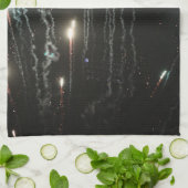 Torchon de cuisine Feux d'artifice (Plié)