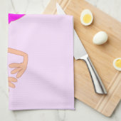 Torchon de cuisine flamant rose (Quart Plié)
