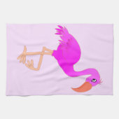 Torchon de cuisine flamant rose (Horizontal)