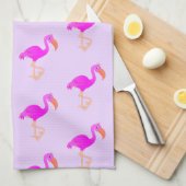 Torchon de cuisine Flamant Rose (Quart Plié)