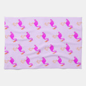 Torchon de cuisine Flamant Rose (Horizontal)