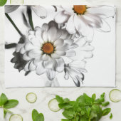 Torchon de cuisine Fleur de marguerite blanche – D (Plié)