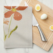 Torchon de cuisine floral jaune (Quart Plié)