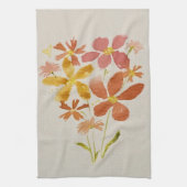 Torchon de cuisine floral jaune (Vertical)