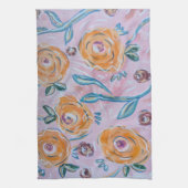 Torchon de cuisine floral rose (Vertical)