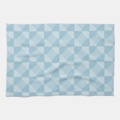 Torchon de cuisine - Fuseaux optiques en bleu (Horizontal)