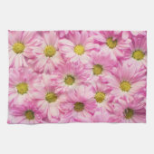 Torchon de cuisine - Gerbera marguerites roses (Horizontal)
