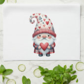 Torchon de cuisine - Gnome de la Saint-Valentin (Plié)