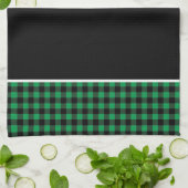Torchon de cuisine - Imprimé plaid de Buffalo (Plié)