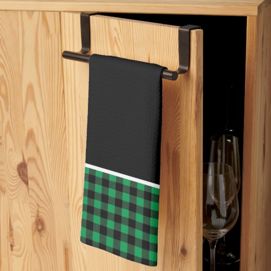 Torchon de cuisine - Imprimé plaid de Buffalo (Pliage en tiers)