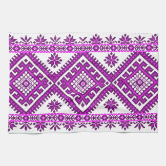 Torchon de cuisine Imprimé violet ukrainien