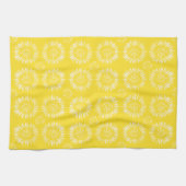 Torchon de cuisine jaune ensoleillé (Horizontal)