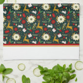 Torchon de cuisine motif de Noël (Plié)