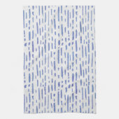 Torchon de cuisine - motif rayure bleue (Vertical)