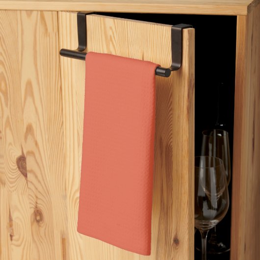 Torchon de cuisine orange choquant (Pliage en tiers)
