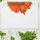 Torchon de cuisine orange marguerite (Plié)