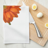 Torchon de cuisine orange marguerite (Quart Plié)