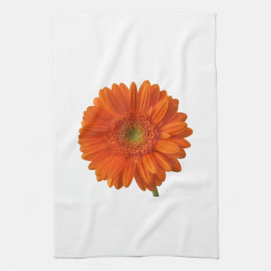 Torchon de cuisine orange marguerite