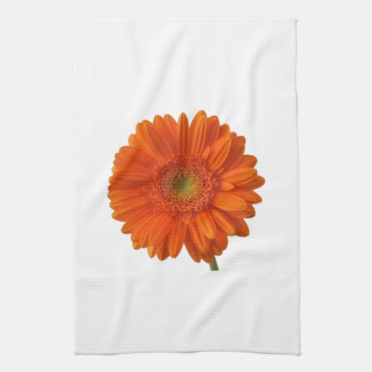 Torchon de cuisine orange marguerite (Vertical)