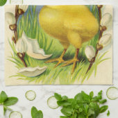 Torchon de cuisine Pâques Petit Poussin (Plié)