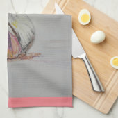 Torchon de cuisine pour amateurs d'ail (Quart Plié)