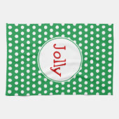 Torchon de cuisine pour joyeuses fêtes (Horizontal)