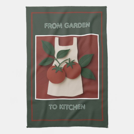 Torchon de cuisine pour la récolte de tomates (Vertical)
