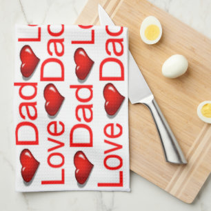Torchon de cuisine pour la Saint-Valentin Amour Pa