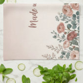 Torchon de cuisine Rose Pâle “Faits avec Amour” (Plié)