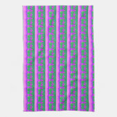 Torchon de cuisine rose vert violet coucher de sol (Vertical)