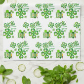 Torchon de cuisine Saint-Patrick en forme de hibou (Plié)