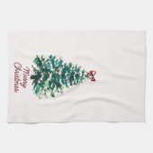 Torchon de cuisine Sapin de Noël joyeux (Horizontal)