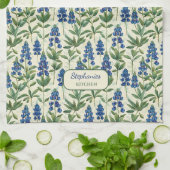 Torchon de cuisine Texas Bluebonnet Lupin (Plié)